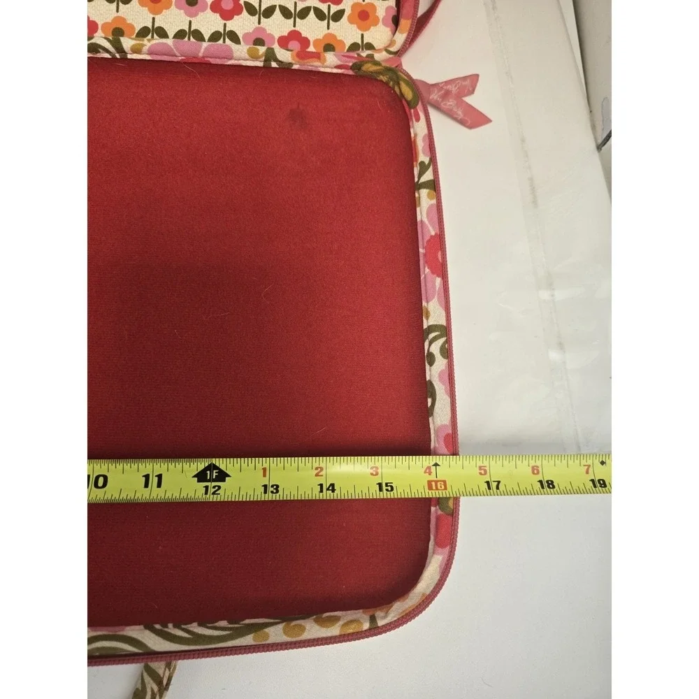 Vera Bradley Hard Shell Laptop Computer Case Bag Folkloric Retired Strap VTG